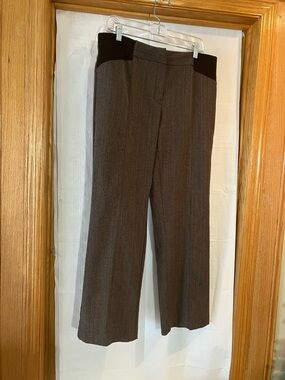 Briggs New York | Pants & Jumpsuits | Nwt Briggs New York Dark Brown  Straight Leg Pants Size 2 | Poshmark